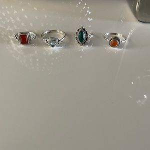 Sterling Silver Ring Lot(#3)